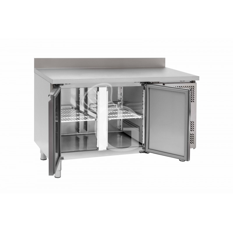 Tavolo refrigerato per pasticceria - 2 porte - 60 x 40 - alzatina