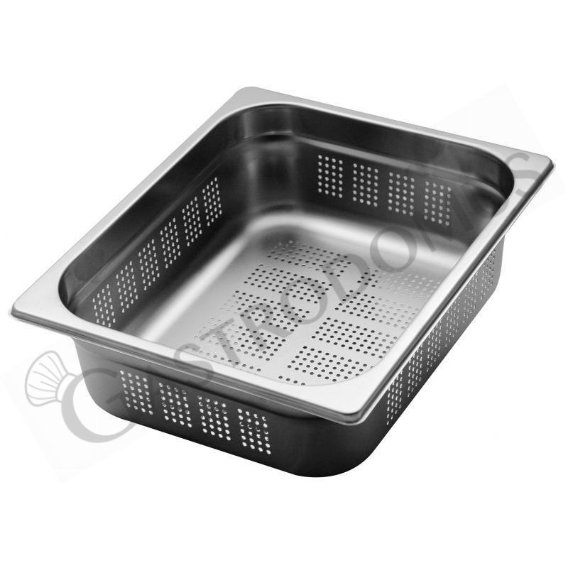 Vasca inox forata GN 4x1/1 - H 100 mm