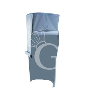 Copertura in PVC con 4 cerniere - L 600 mm x P 600 mm x H 1500 mm