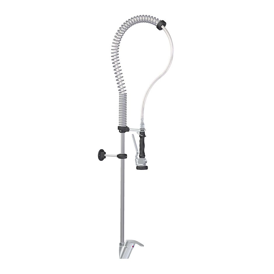 Gruppo doccia Top-Class combinazione rubinetto monocomando inclinato