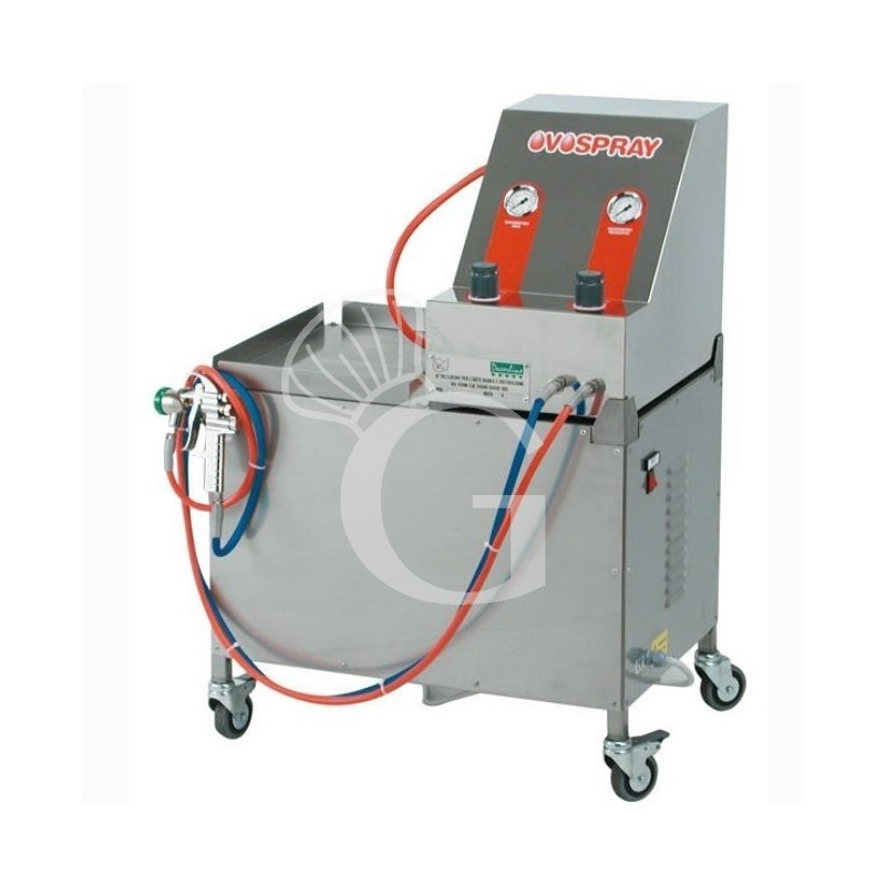 Erogatore spray per uovo L 650 mm x P 500 mm x H 1000 mm Erogatore spray per uovo L 650 mm x P 500 mm x H 1000 mm