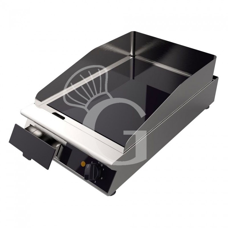 Fry top professionale in vetroceramica - 1 zona - L 490 mm x P 670 mm x H 120 mm