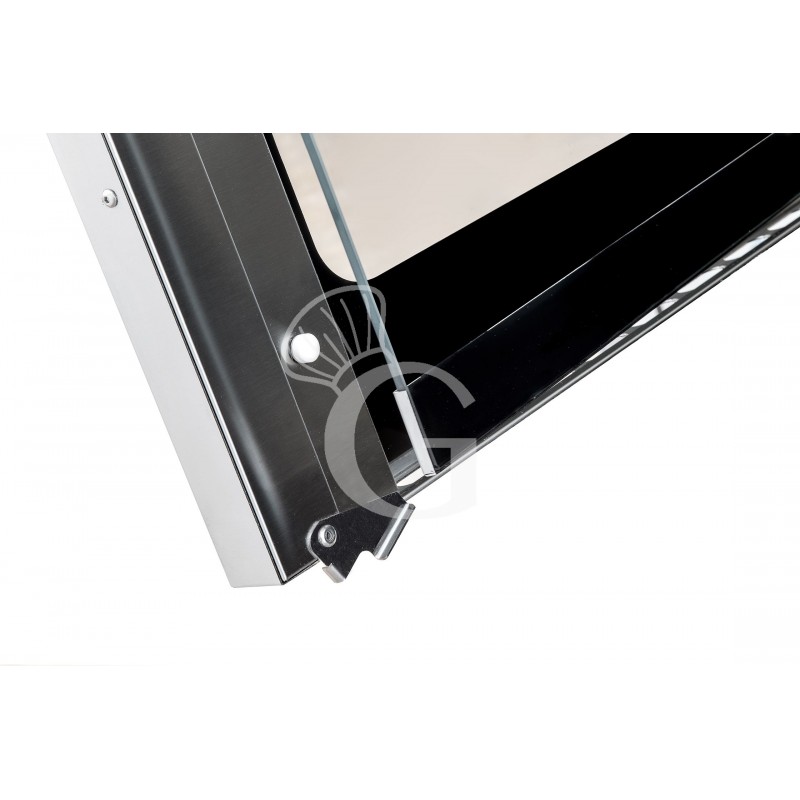 Forno elettrico a convezione per gastronomia, umidificatore,porta bandiera, comandi digitali, trifase, 6 teglie GN 1/1 530x325mm