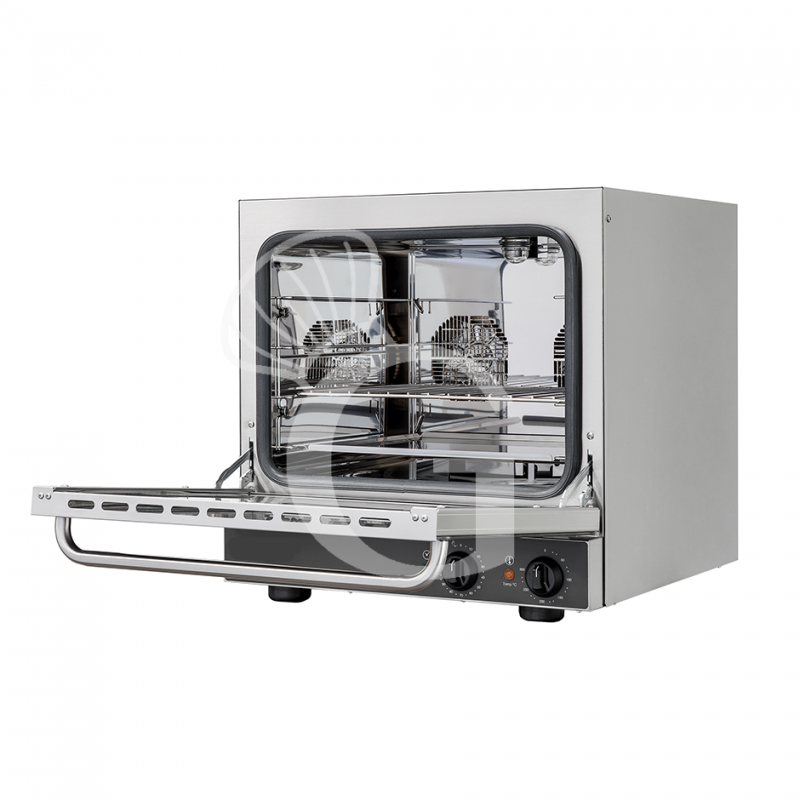 Forno elettrico a convezione per brioches, porta ribalta, comandi meccanici, 4 teglie 433x333 mm, 230 V, potenza 3,3 kw