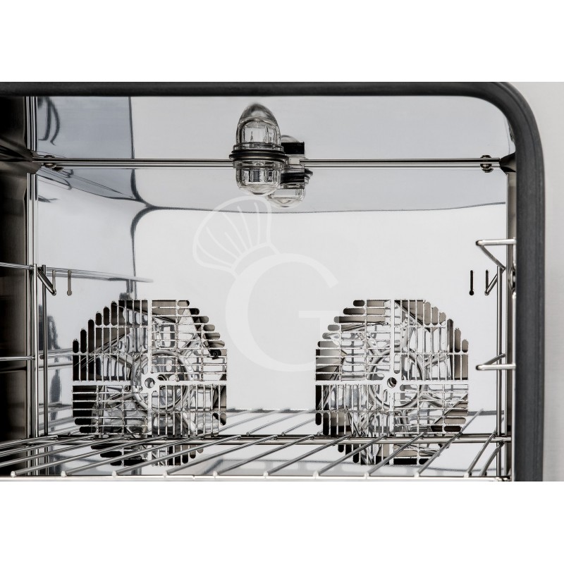 Forno elettrico a convezione per brioches, porta ribalta, comandi meccanici, 4 teglie 433x333 mm, 230 V, potenza 3,3 kw