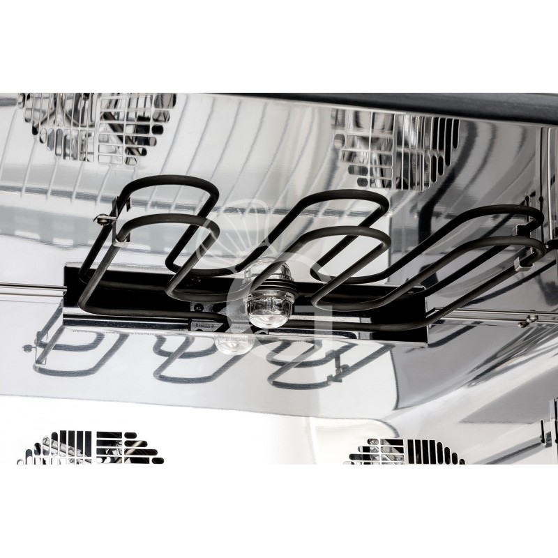 Forno elettrico a convezione per brioches, umidificatore e grill, porta ribalta, comandi digitali, 4 teglie GN 1/1 530x325 mm