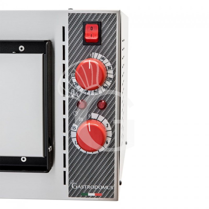 Electrical oven 1 pizza 320 mm diameter 1 mechanical control chamber 320°C temperature