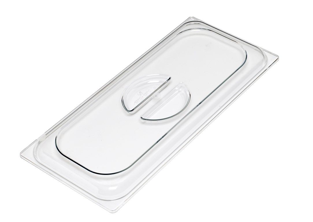 Coperchio in plexiglass per bacinelle gelateria - L 265 mm
