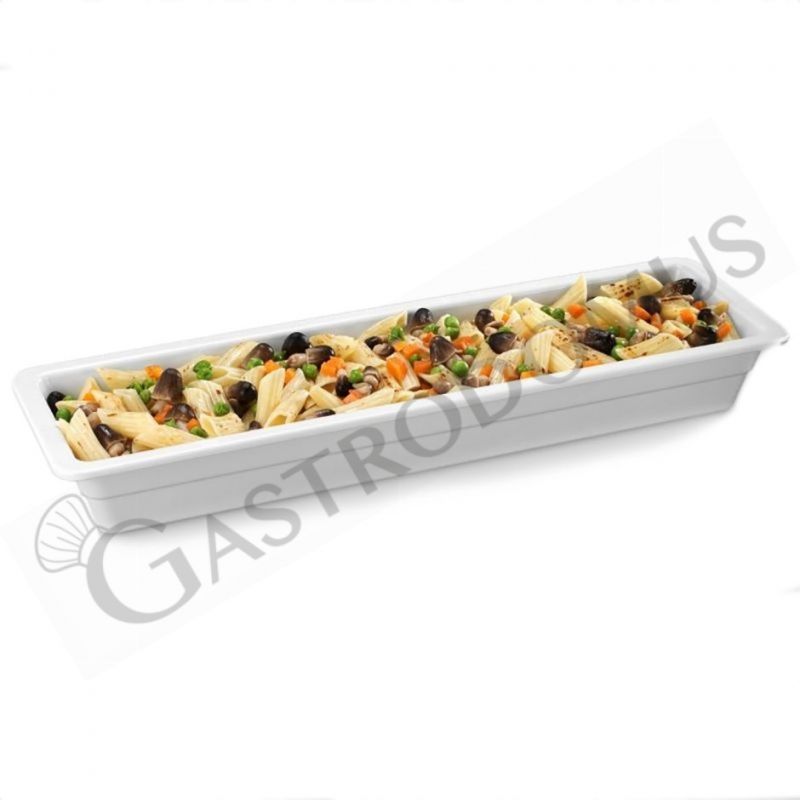 Bacinella in melamina Gastronorm GN2/4 L 530 mm x P 162 mm x H 65 mm