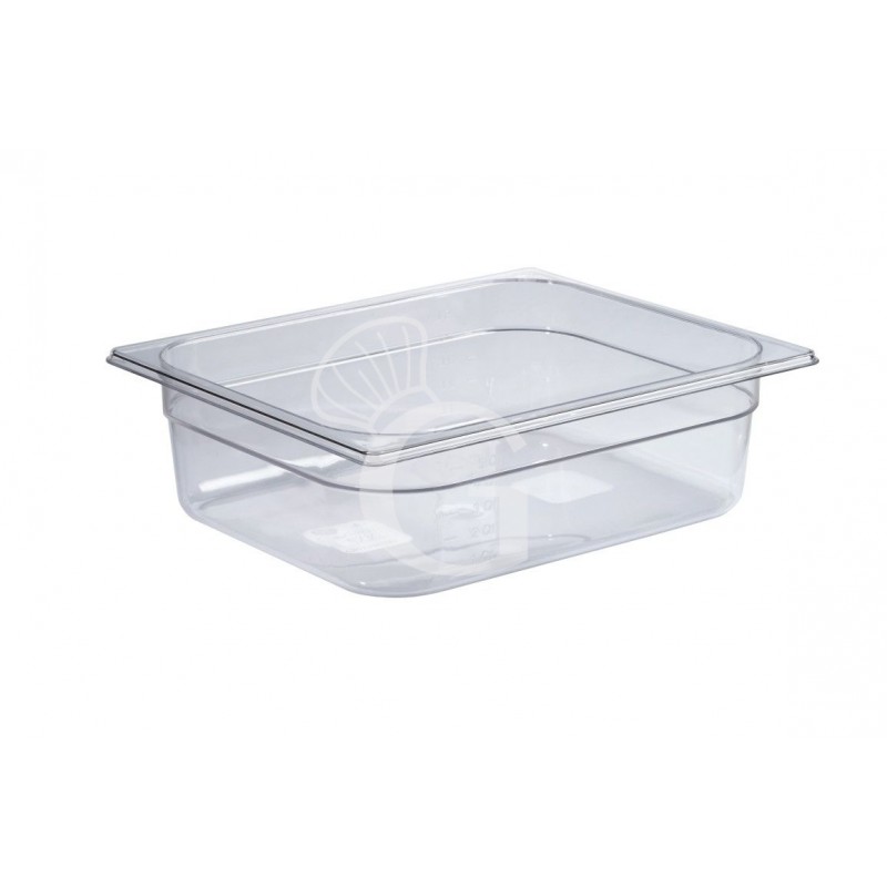 Bacinella in Policarbonato GN 1/2 - 325 mm x 265 mm x H 65 mm - capacità 4,1 litri