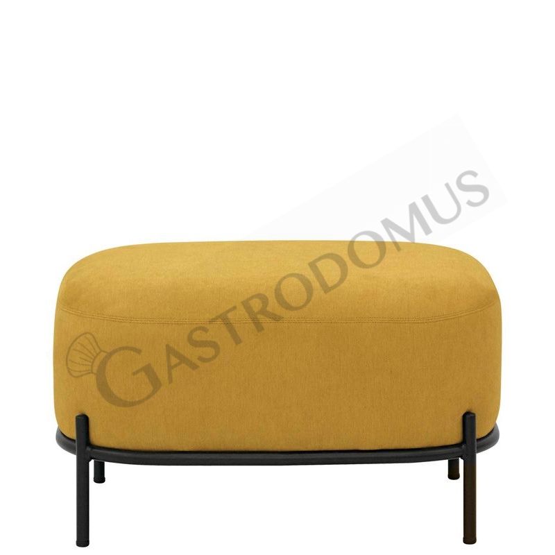 Tavolino Ponny con struttura in metallo verniciato e rivestimento in tessuto