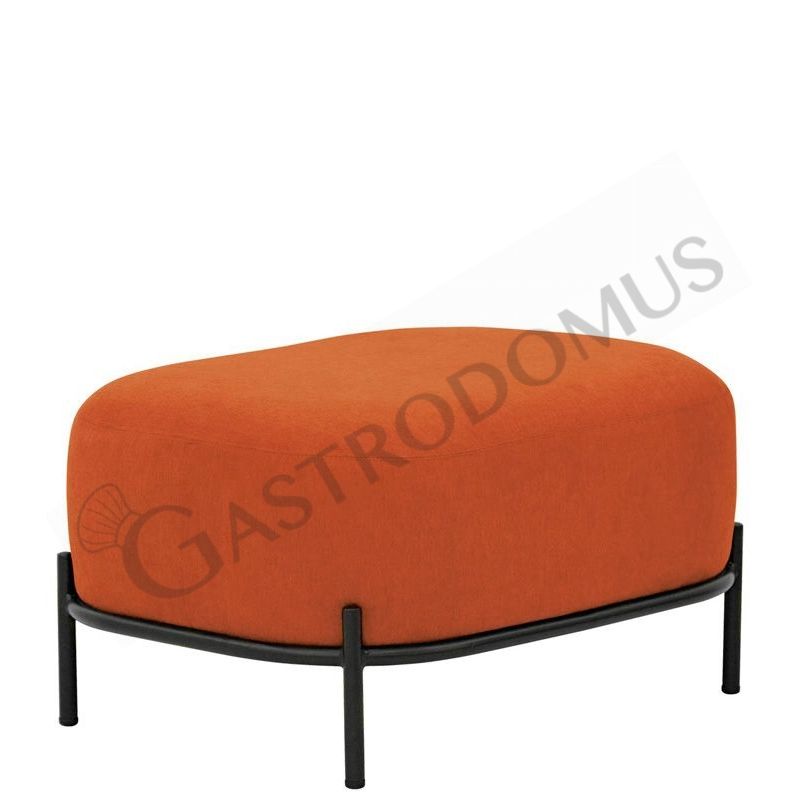Tavolino Ponny con struttura in metallo verniciato e rivestimento in tessuto