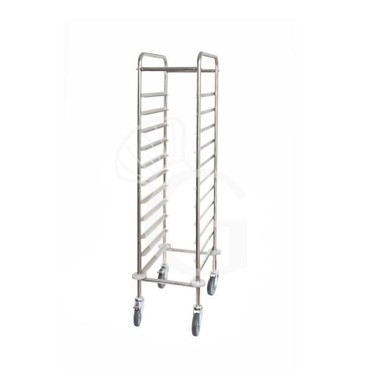 Carrello portavassoi in linea per 11 vassoi di tipo GN