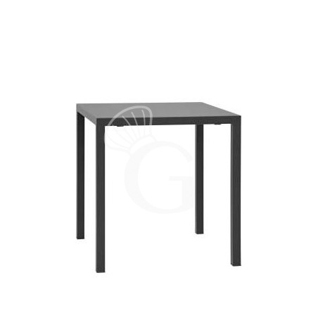 Tavolo quadrato da esterno in metallo verniciato con dimensioni 600 mm x 600 mm Tavolo quadrato da esterno in metallo verniciato con dimensioni 600 mm x 600 mm