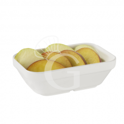 Coppetta rettangolare in policarbonato