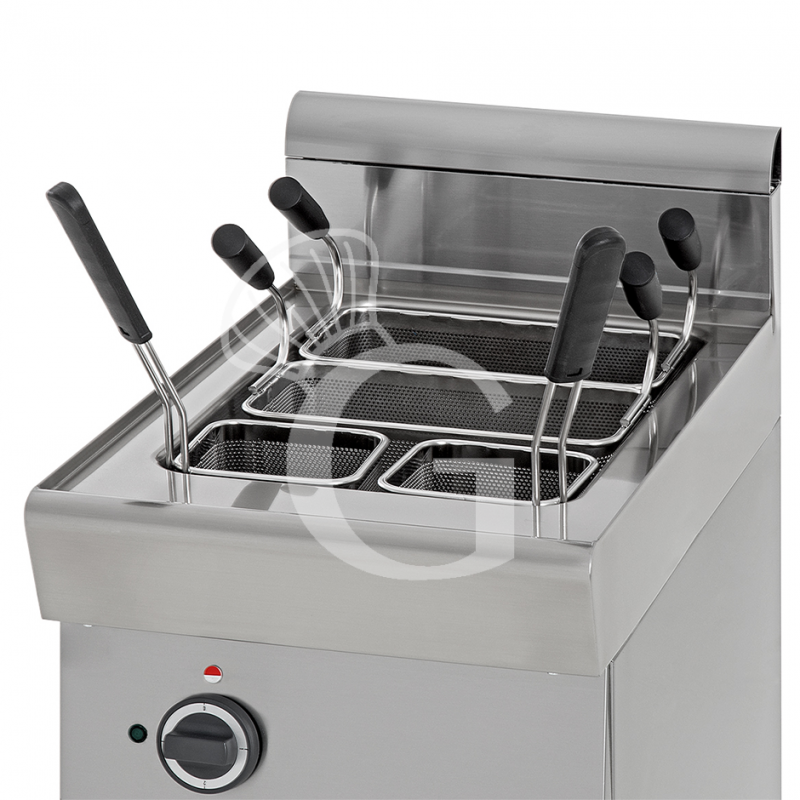 Cuocipasta professionale elettrico su mobile chiuso 1 vasca 40 LT L 400 mm x P 700 mm x H 850 mm