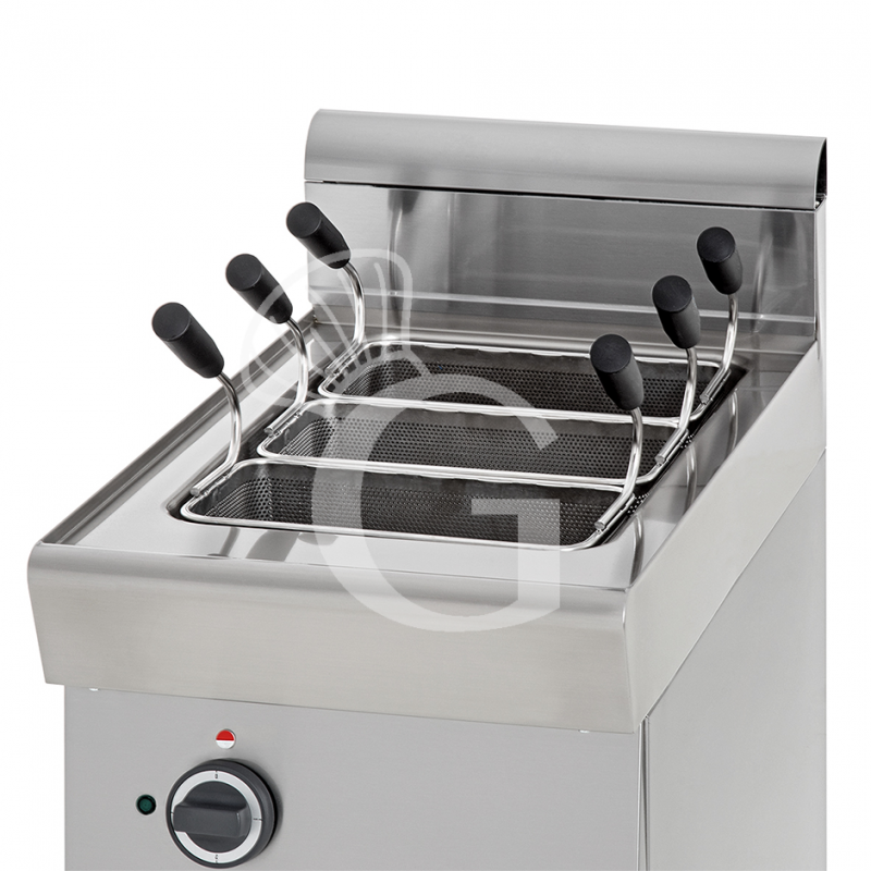 Cuocipasta professionale elettrico su mobile chiuso 1 vasca 40 LT L 400 mm x P 700 mm x H 850 mm