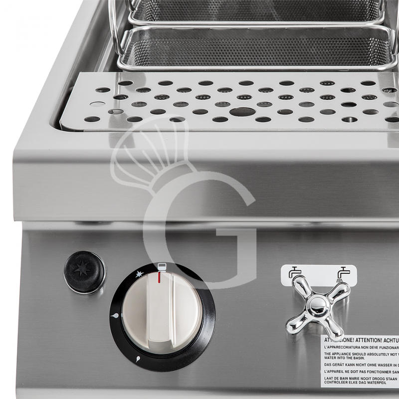 Cuocipasta a gas su mobile chiuso - 1 vasca - capacità 40 LT