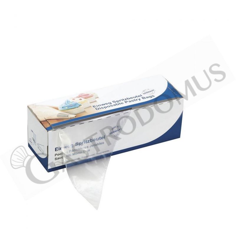 Sacchetto in plastica trasparente con lunghezza 46 cm - confezione da 100 pezzi Sacchetto in plastica trasparente con lunghezza 46 cm - confezione da 100 pezzi