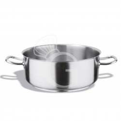 Casseruola bassa in acciaio inox, diametro 45 cm e altezza 17 cm