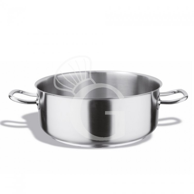 Casseruola bassa in acciaio inox, diametro 35 cm e altezza 14 cm Casseruola bassa in acciaio inox, diametro 35 cm e altezza 14 cm
