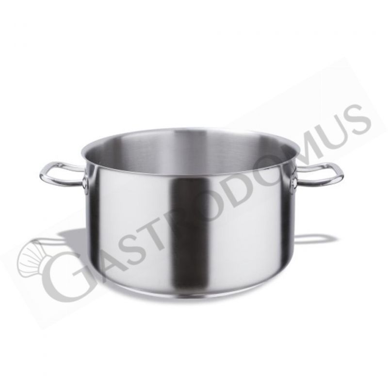 Casseruola alta in acciaio inox, diametro 30 cm e altezza 18 cm