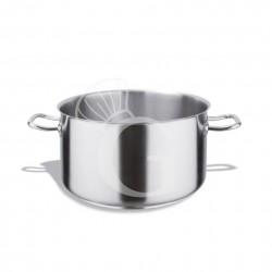 Casseruola alta in acciaio inox, diametro 28 cm e altezza 17,5 cm