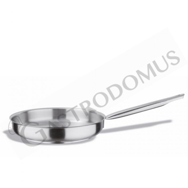 Padella bordo alto in acciaio inox diametro 300 mm x H 60 mm 4 - mod.  130-030