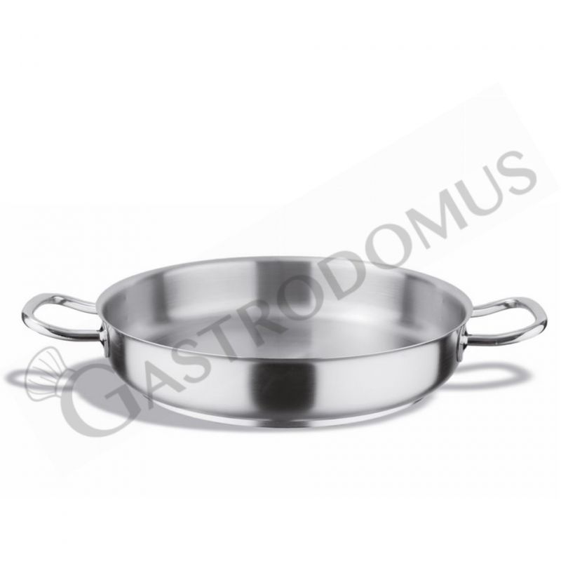 Paellera in acciaio inox, diametro 40 cm e altezza 8 cm Paellera in acciaio inox, diametro 40 cm e altezza 8 cm