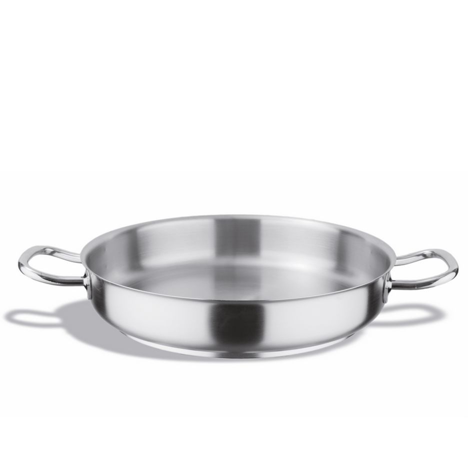 Paellera in acciaio inox diametro 280 mm x H 60 mm