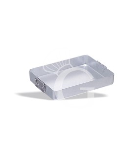 Tegame in alluminio 2 maniglie snodate L 400 mm x P 300 mm x H 65 mm