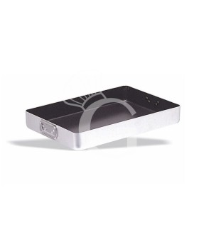 Tegame in alluminio, antiaderente, 2 maniglie snodate, L 60 cm x P 40 cm x H 9 cm