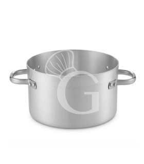 Casseruola alta in alluminio, 2 maniglie, diametro 35 cm e altezza 21 cm