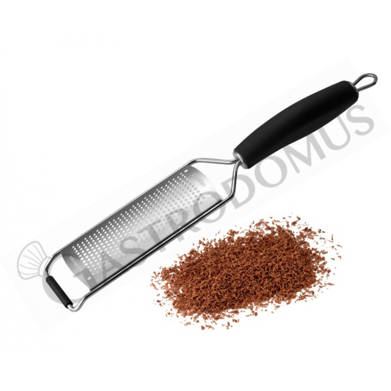 Grattugia in acciaio inox con manico grani fini L 315 mm Grattugia in acciaio inox con manico grani fini L 315 mm