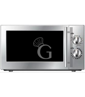 Forno a microonde con pannello manuale e grill, piatto girevole capacità 23 LT, 1,4 KW, 1 magnetron