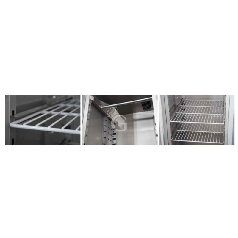 Armadio refrigerato ventilato per carne - Temperatura -2/+10°C - capacità 700 LT - porta vetro