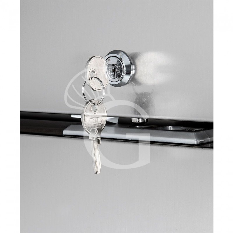 Armadio refrigerato ventilato classe A capacità 700 LT e temperatura -2°C/+10°C - dettaglio serratura con chiave