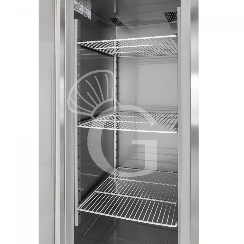 Armadio refrigerato ventilato classe A capacità 1400 LT e temperatura -18°C/-22°C - 2 porte vetro
