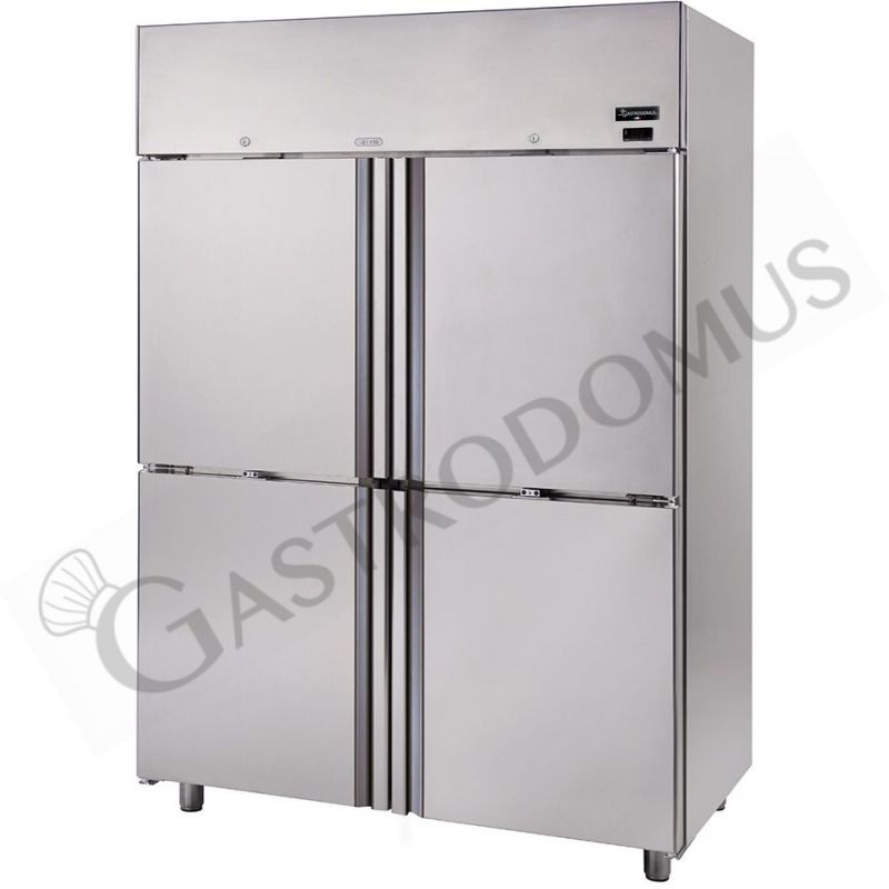 Frigo 1400 litri in acciaio inox ventilato con 4 porte, temperatura -2°C/+10°C per verdure Frigo 1400 litri in acciaio inox ventilato con 4 porte, temperatura -2°C/+10°C per verdure