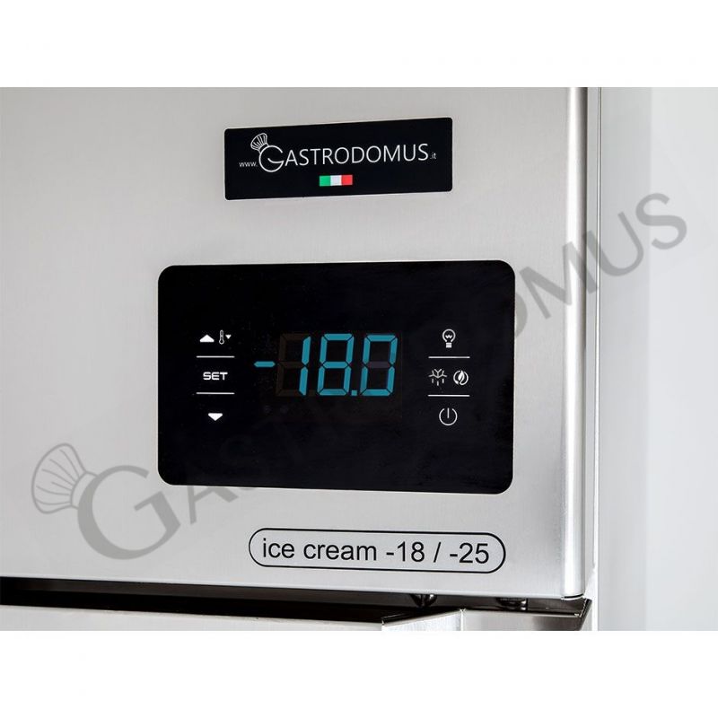 Armadio freezer per gelateria - capacità 900 LT - temperatura - 18° C/ - 25° C