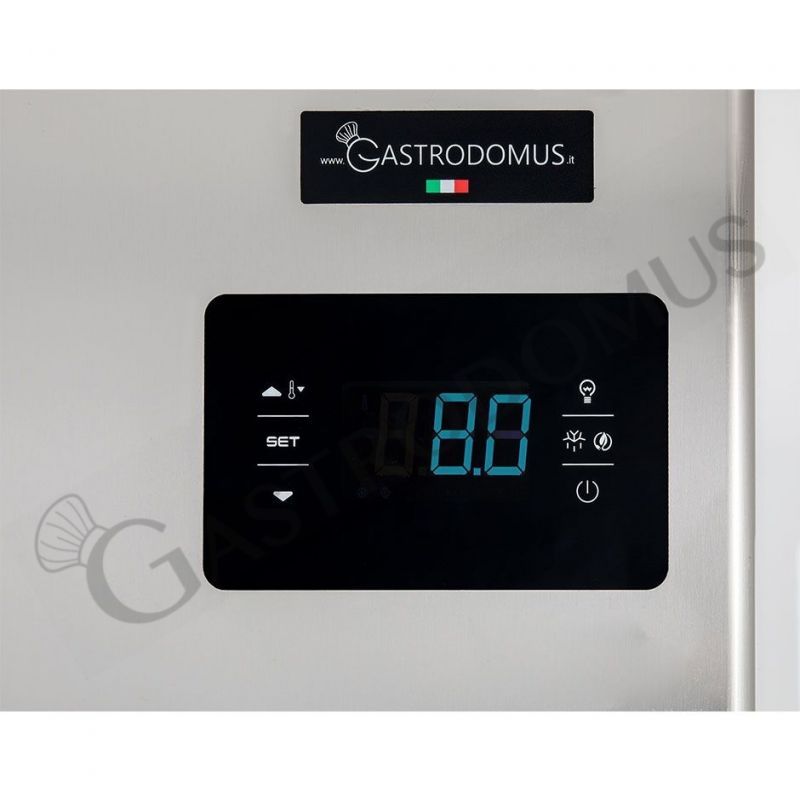 Armadio refrigerato ventilato classe A capacità 1400 LT e temperatura -2°C/+10°C - 2 porte vetro