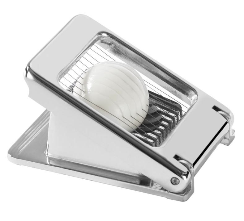 Taglia uovo in acciaio inox L 100 mm x P 80 mm x H 30 mm