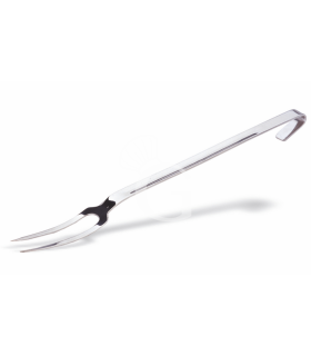 Forchettone 2 denti unipezzo manico L 400 mm e L totale 470 mm