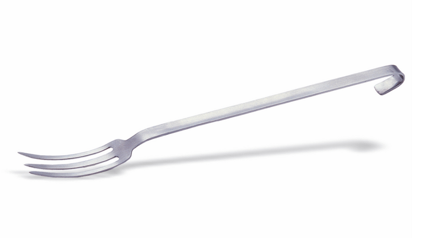 Forchettone 3 denti unipezzo manico L 400 mm e L totale 470 mm