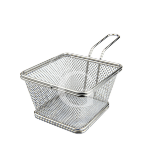 Mini cestino quadrato per fritture L 120 mm x P 120 mm x H 70 mm