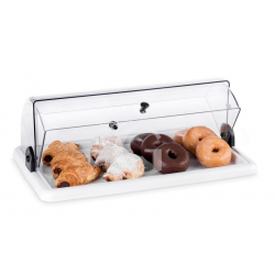 Vetrina brioches neutra in plexiglass - L 400 mm x P 245 mm x H 155 mm