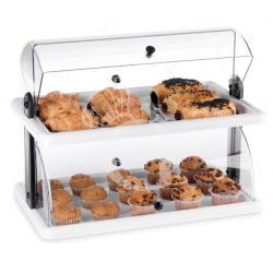 Vetrina brioches neutra 2 piani - L 505 mm x P 305 mm x H 400 mm