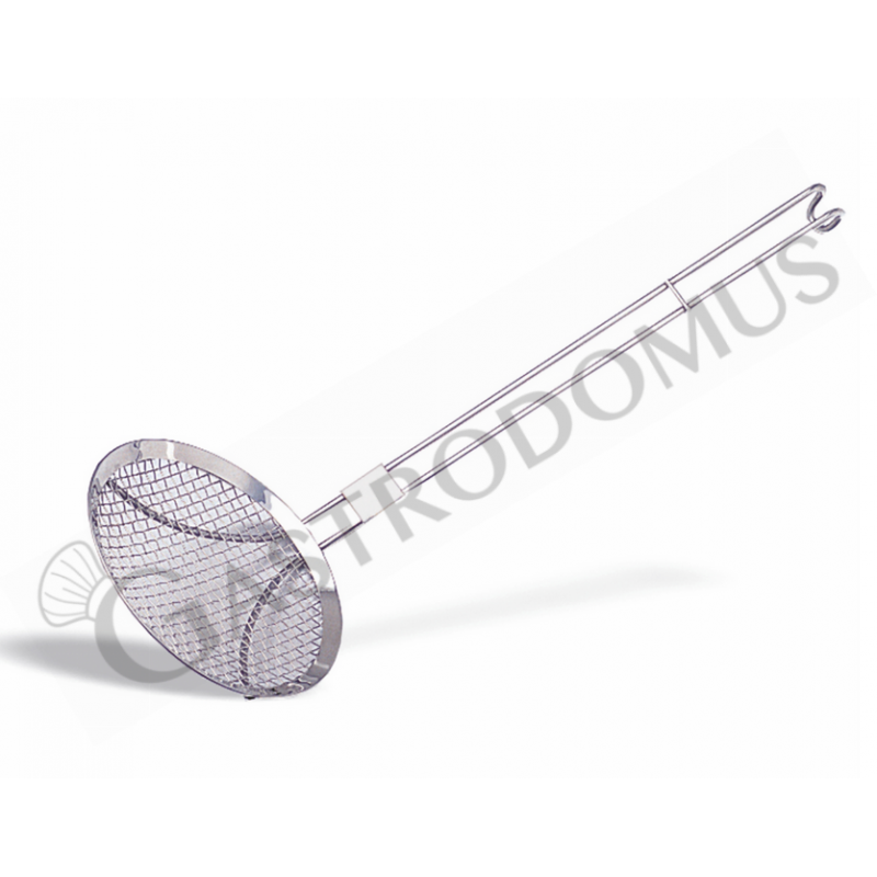 Schiumarola a rete maglia fine diametro 150 mm e manico L 360 mm Schiumarola a rete maglia fine diametro 150 mm e manico L 360 mm