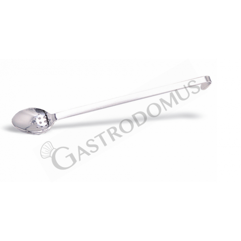 Mestolo forato unipezzo manico L 370 mm e L totale 440 mm Mestolo forato unipezzo manico L 370 mm e L totale 440 mm