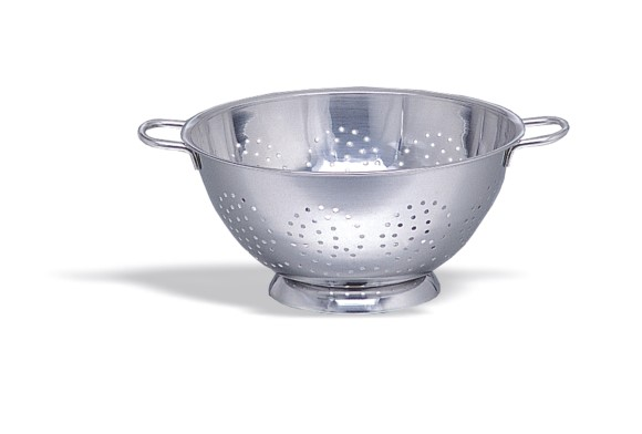 Colapasta conico con base in acciaio inox diametro 240 mm e H 110 mm